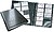 Porta Cart ES Durable Din A4 Visifix Centium 4 Aneis 20 Bolsas com Indice Alfabetico para 400 Cart ES de Visita 57X90 MM 2409-01 - imagem 2