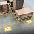Moldura Marcação Chão Adesiva A4 297x210mm Pack 10un Moldura Marcação Chão Adesiva Removivel A4 297x210mm Amarelo Pack 10un - imagem 2