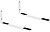 Suporte de Parede Micro-Ondas, Branco, Braços Ajustáveis 31-42 cm, Carga Máx. 25 kg G-50147 - imagem 2