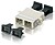 Adaptador de Fibra Ótica SC Dúplex Monomodo Embalagem 12u 156131 - imagem 2