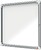 Vitrina Externa Nobo 6 Folhas A4 Superfície Magnética Branca - 752x692x45mm - Porta com Fechadura de Segurança, Moldura de Alumínio - Cor Branca - imagem 2