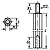 Metal Distance Bolt 15mm M3 - Male/ Female G-BUS3FM15 - imagem 2