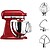 KITCHENAID - Robot de Cozinha Artisan 4,8L Vermelho 5KSM125EER - imagem 2