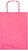 Saco de papel basika celulose rosa m com asa torcida 270x370x12 mm Saco de papel basika celulose rosa m com asa torcida 270x370x12 mm KF03754 - imagem 2