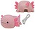 Lâmpada noturna led recarregável modelo salamandra axolote rosa G-31279 - imagem 2