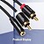 Cabo Estéreo Vention VAB-R01-B100/ Jack 3.5 Fêmea - 2x RCA Macho/ 1m/ Preto - imagem 2