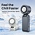 Vention PBC Ventoinha de Mão - Velocidade Máxima 13000RPM - Nível Regulável de 1 a 100 - Função Frio - Bateria de 3000mAh - Ecrã LED - Ligação USB-C - Leve e Compacto - Cor Branco PBCW0 - imagem 2