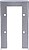 Cobertura para videoporteiro - Específico para Akuvox AK-R20A. - Medidas: 154 (Al) x 87 (Lg) x 50 (Fd) mm - Fabricado em aço galvanizado - Viseira para chuva - Montagem na superfície AK-R20A-RAINCOVER-S - imagem 2