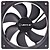 Ventilador Unykach 120mm - Velocidade Máx. 1200rpm - Cor Preta 51800 - imagem 2
