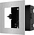 Painel frontal e caixa de registro encastrada - Até 1 módulo - Específico para video porteiros Hikvision - Compatível com os módulos Hikvision - Caixa de plástico - Painel fabricado em aço inoxidável DS-KD-ACF1/S - imagem 2