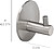 Gancho Cabide WC Individual Toalhas/ Robes Cor Inox Autoadesivo Resistente, Sem Parafusos Cabide WC Maurer Individual Cromado Cor Inox Autoadesivo - imagem 2