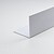 Perfil Bricolage Ângulo PVC Branco Acetinado 2000 x 10 x 10 mm 85721 - imagem 2