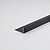 Perfil Bricolage Ângulo L Alumínio Preto Mate 1000 x 20 x 10 mm 85844 - imagem 2