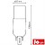Lâmpada G24 9W 230V LED Eco 760lm 3000K JOLIGHT LS515-10WW - imagem 2