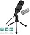 Microfone Multimedia Ewent - Cancelamento de Ruído - Conector de 3,5mm - Cabo de 2m - Cor Preta - imagem 2