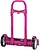 Safta Evolution Carro Portamochilas - Suporte Universal - Rodas de 14cm Antivibração - Alumínio/PP - 40x85x28cm - Cor Magenta SA641078205 - imagem 2