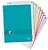 Oxford Europeanbook 8 Pacote Live & Go de 5 Cadernos Espiral Formato A4+ Quadriculado 5x5mm - 160 Folhas Microperfuradas com 4 Furos - Tampa de Plástico - 8 Bandas de Cor - Cores Sortidas 400149423 - imagem 2
