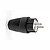Clavija Goma Schuko 2P+T 16A 250V~, Salida Recta, IP54, Negra, Retractilada G-40122 - imagem 2