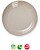 Pratos 16cm Plástico Reutilizável Classic Redondo Bege 1un Pratos 16cm Plástico Reutilizável Classic Redondo Bege 1un - imagem 2