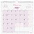 Finocam Chic Calendário de Parede - Anual 2027 - Vista Mensal - 300x300mm - Espiral Dupla - Papel de 120g/m2 - Espaço para Escrever - Cor Roxa 787002727 - imagem 2