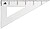 Esquadro Liderpapel Triangulo Esquadro Liderpapel Triangulo Plastico 30 CM RN07 - imagem 2