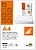 Papel Liderpapel A4 80G/M2 Pack de 500 Folhas Branco Microperfurado em Tres Partes Iguais PA07 - imagem 2