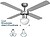 Ventilador de Teto Modelo Caribe 50W Ø 85CM Edm Cromado 65M³/MIN 33801 - imagem 2