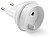 Adaptador Europeu - Universal, 10A 250 V, Pinos 4 mm, Branco, Retrátil 40975 - imagem 2