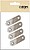 Placa Reta União PLC14, Aço Inoxidável, 60 x 16 x 1,5 mm. 4 unidades G-86101 - imagem 2