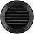 Grade de Ventilação Redonda Embutível com Tela Anti-Moscas Ø80mm ABS Cinza Antracite G-87713 - imagem 2