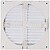 Grade de Ventilação Quadrada Embutível Ajustável Ø 80-150 com Tela Anti-Moscas 170x170x11,5mm ABS Branca G-87724 - imagem 2