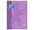 Recambio Escolar Oxford Clássico Encolado A4 80 Folhas Quadriculadas 5x5 - Recorte da Cor da Capa - Capa Cor Malva 400123676 - imagem 2