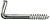 Caixa M 20 unid. Alcayata Roscada Cinc 2,0x30mm FADIX G-18000 - imagem 2