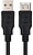 Cabo Nanocable USB 2.0, Tipo A/M-A/H, Preto, 1,8 M 10.01.0203-BK - imagem 2