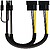 Cabo de Alimentação Nanocable para Placa Gráfica 2x Molex 4 pinos Macho a PCI-E Molex 6+2 pinos Macho 0,20m - imagem 2