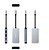 Hub Nanocable USB-C 5 em 1 - Conversor 3.2 GEN1 5G para 3 x USB-A 3.0 + USB-C + USB-C PD 100W - Alumínio - 15 cm - Cor Cinza - imagem 2
