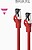 Nanocable Cabo Vermelho Latiguillo Cat.8.1 2Ghz LSZH SSTP AWG26 - Comprimento 2m - Cor Vermelha 10.20.2002-R - imagem 2