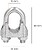 Suporte de cabos Galvanizado 10 mm. 3/8” Uso Doméstico - imagem 2