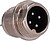 Conector M12 macho para soldar - Compatível com Streamax - 10 Unidades por saco - 4 Pinos CONM12-MALE-SOLDER - imagem 2