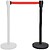 Poste Separador Cinta Extensível 3 Metros. Ø Base 32 cm. Ø Tubo 5,1 cm. Altura 91 cm - imagem 2