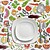 Toalha de Mesa em Oleado Retangular Frutas Fantasia Impermeável Antinódoas PVC 140x250 cm. Recortável Uso Interior e Exterior - imagem 2