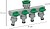 Adaptador MANGUEIRA Plástico 3/4 - 1” 4 Vias Adaptador MANGUEIRA Plástico 3/4 - 1” 4 Vias - imagem 2