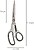 Tesouras Multiuso Aço Inoxidável 8,5”/ 220 mm. Lâminas Aço Inoxidável, Punho Confortável e Suave Tesouras Multiuso Aço Inoxidável 8,5”/ 220 mm - imagem 2