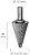 Fresa Cónica HSS Ø 6-32 mm. Para Berbequim/ Fresadora Fresa Cónica HSS Ø 6-32 mm. Para Berbequim/ Fresadora - imagem 2