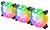 Kit de Ventiladores ARGB Mars Gaming MF-3A - Iluminação 360º Sem Moldura - Efeitos ARGB Rainbow - Tecnologia FDB Ultrasilenciosa - Compatível ARGB 3 pinos 5V - Cores Várias - imagem 2