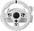 MWHRSXONEW Mars Gaming MWH-RSXONE Volante de Jogo 270º e Pedais de Corrida XL - Resposta Instantânea - Vibração Imersiva - Levas e Palanca Sequencial Integrada - 11 Botões - DPad - 260x275x240mm - Cor Branco - imagem 2