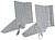 C63 : Polaina para soldador faru couro cromado ajustavel com velcro e fivela 40 cm Polaina para soldador faru couro cromado ajustavel com velcro e fivela 40 cm - imagem 2