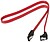 Cabo SATA III Aisens Dados 6G Dados Dobrados com Fixações - 0,5m para Disco Rígido SATA I - II - III SSD - Cor Vermelha - imagem 2