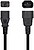 Cabo de Alimentação CPU Aisens - C13/H-C14/M - 3,0m - 100% Cobre Puro AWG18 - Cor Preta - imagem 2