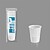 Bolsa com 25 Vasos Brancos Biodegradáveis 200cc Plástico G-77214 - imagem 2